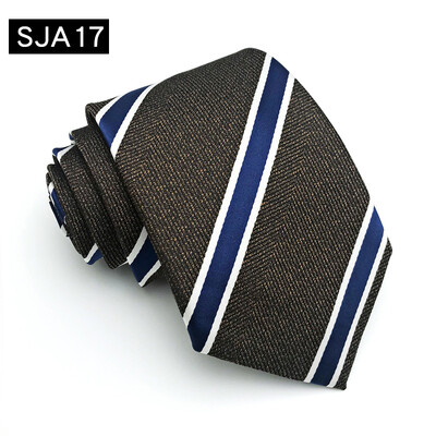 MUGIVALA 8CM Kravata muška svečana odjeća poslovna kaki boja šampanjca kava prugasta profesionalna kragna košulje KRAVATA ručna hit