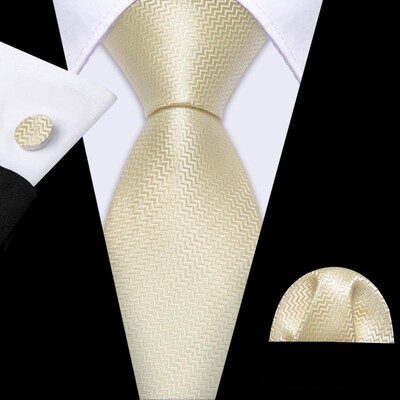 Barry.Wang, lungă, 160 cm, mătase, pentru bărbați, set de butoni pentru cravată, jacquard, auriu, albastru, roșu, roz, pentru afaceri de nuntă masculine