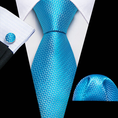 Barry.Wang, lungă, 160 cm, mătase, pentru bărbați, set de butoni pentru cravată, jacquard, auriu, albastru, roșu, roz, pentru afaceri de nuntă masculine
