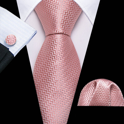Barry.Wang, lungă, 160 cm, mătase, pentru bărbați, set de butoni pentru cravată, jacquard, auriu, albastru, roșu, roz, pentru afaceri de nuntă masculine