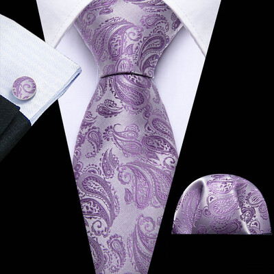 Barry.Wang, lungă, 160 cm, mătase, pentru bărbați, set de butoni pentru cravată, jacquard, auriu, albastru, roșu, roz, pentru afaceri de nuntă masculine
