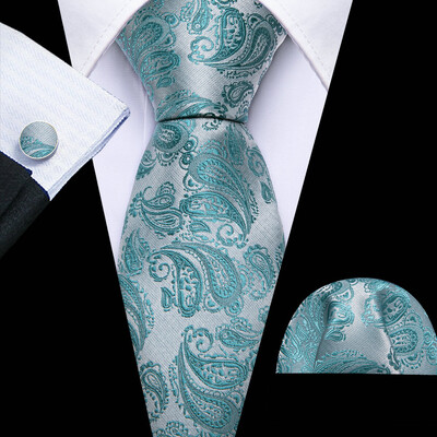 Barry.Wang, lungă, 160 cm, mătase, pentru bărbați, set de butoni pentru cravată, jacquard, auriu, albastru, roșu, roz, pentru afaceri de nuntă masculine