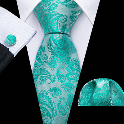 Barry.Wang, lungă, 160 cm, mătase, pentru bărbați, set de butoni pentru cravată, jacquard, auriu, albastru, roșu, roz, pentru afaceri de nuntă masculine
