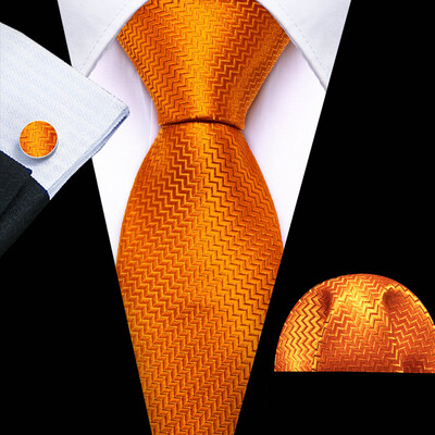 Barry.Wang, lungă, 160 cm, mătase, pentru bărbați, set de butoni pentru cravată, jacquard, auriu, albastru, roșu, roz, pentru afaceri de nuntă masculine