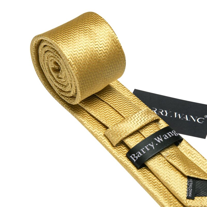 Barry.Wang pagarināta, 160 cm zīda vīriešu kaklasaite, aproču pogas, žakarda zelta zila sarkana rozā gara kaklasaite vīriešu kāzu biznesam