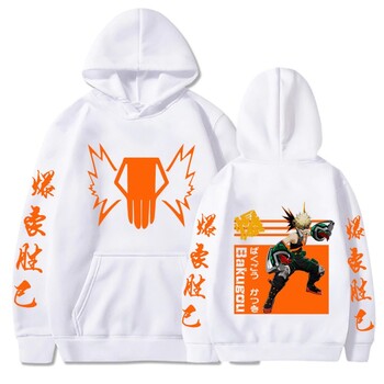 Ново мъжко облекло Аниме Cosplay My Hero Academia Hoodie Bakugo Katsuki Boku No Essential Funny Harajuku Мъжки извънгабаритни суичъри