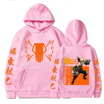 Ново мъжко облекло Аниме Cosplay My Hero Academia Hoodie Bakugo Katsuki Boku No Essential Funny Harajuku Мъжки извънгабаритни суичъри