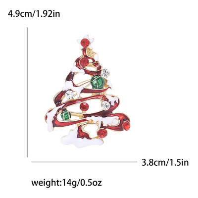 Broșe frumoase pentru brad de Crăciun pentru femei, unisex, ace de plante, multicolore disponibile, accesorii casual pentru petreceri, cadouri