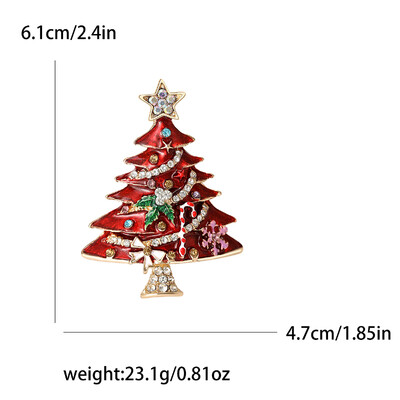 Broșe frumoase pentru brad de Crăciun pentru femei, unisex, ace de plante, multicolore disponibile, accesorii casual pentru petreceri, cadouri