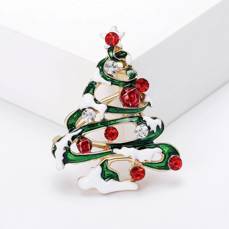 Broșe frumoase pentru brad de Crăciun pentru femei, unisex, ace de plante, multicolore disponibile, accesorii casual pentru petreceri, cadouri