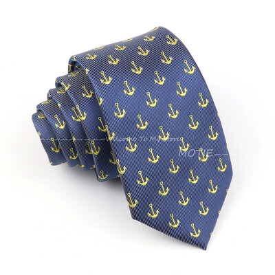 Cravată minunată din poliester, albastru, model de barci cu pânze mici, cravată pentru bărbați, petrecere de nuntă, îmbrăcăminte zilnică, cămașă, costum, accesoriu, cadou