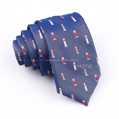 Cravată minunată din poliester, albastru, model de barci cu pânze mici, cravată pentru bărbați, petrecere de nuntă, îmbrăcăminte zilnică, cămașă, costum, accesoriu, cadou