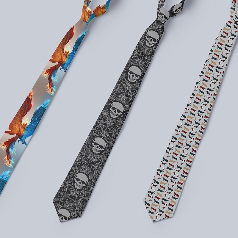 3D ispisana modna, ležerna kravata, svečani darovi za festivalske zabave, kravata od 8 cm, tanka poslovna kravata za sastanke, svilena muška kravata