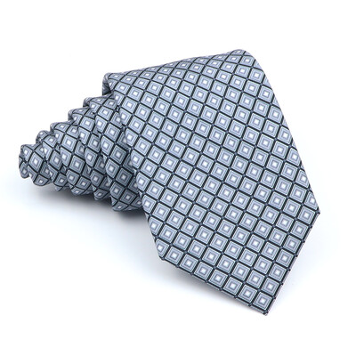 Nova kravata Vintage Kravata od mikrovlakana Cvjetni print Kravata Crveno Plava Glod Svadbena zabava Uredski dar za muškarce Karirana točkasta kravata s pajslijem