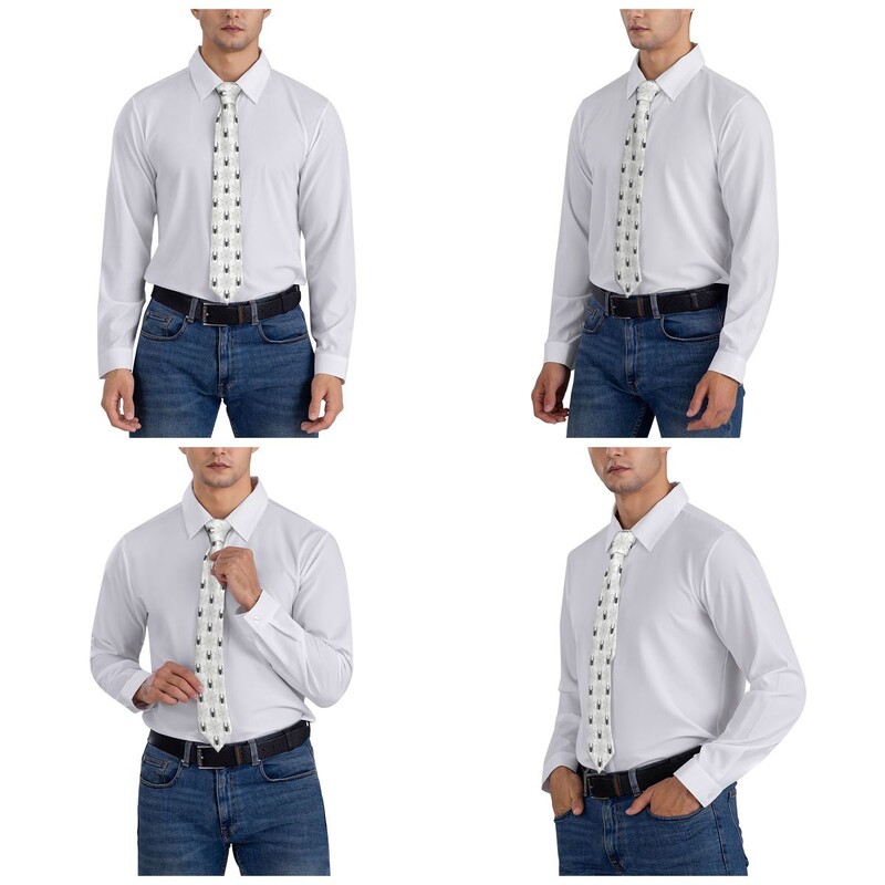 Pânză de păianjen Cravată unisex Skinny Poliester 8 cm lățime cravată pentru costume bărbați Accesorii Cravată Office