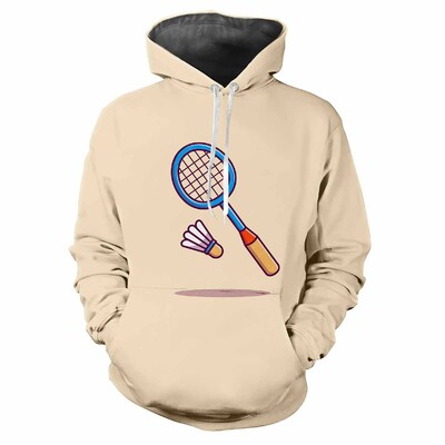 Badmintons pavasara un rudens vīriešiem ar kapuci Street Fitness Modes Personības brīvs, ērts ikdienas kvalitatīvs augšējais apģērbs