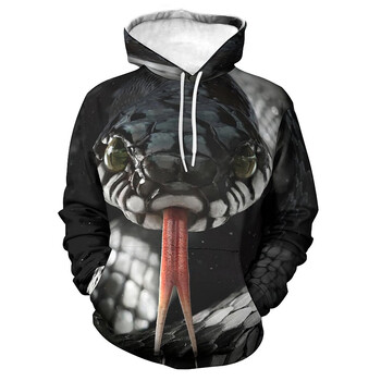 Toxic Snake Cobra Graphic Hoodie за мъже Топове 3D принт Ново в качулки Суичъри Дамско облекло Harajuku Fashion y2k пуловер