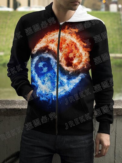 3D ispisani Yin Yang osam trigrama Ulična odjeća Hoodies s patentnim zatvaračem Muškarci Žene Djeca Ležerna majica s patentnim zatvaračem Dječja modna odjeća