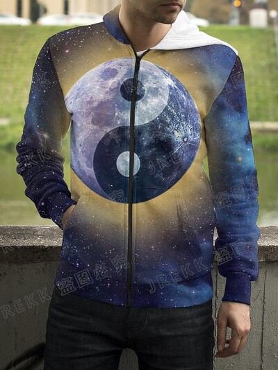 3D ispisani Yin Yang osam trigrama Ulična odjeća Hoodies s patentnim zatvaračem Muškarci Žene Djeca Ležerna majica s patentnim zatvaračem Dječja modna odjeća