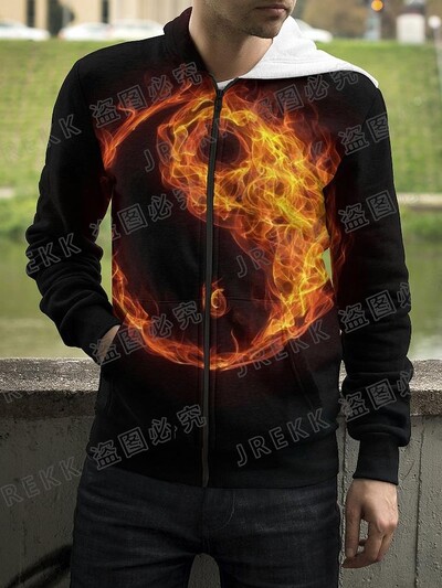 3D ispisani Yin Yang osam trigrama Ulična odjeća Hoodies s patentnim zatvaračem Muškarci Žene Djeca Ležerna majica s patentnim zatvaračem Dječja modna odjeća