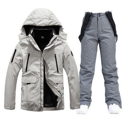 Muško skijaško odijelo Vodootporna jakna od flisa za snijeg Hlače Muški kompleti za snowboard Muška zimska sportska topla prozračna skijaška odjeća
