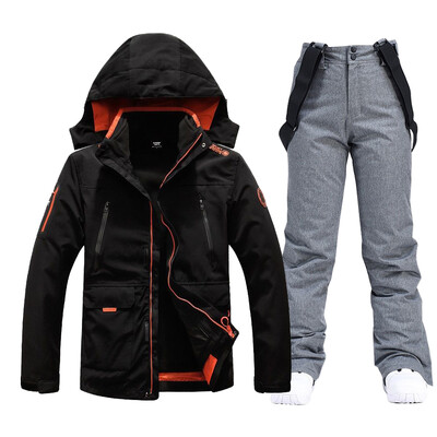 Muško skijaško odijelo Vodootporna jakna od flisa za snijeg Hlače Muški kompleti za snowboard Muška zimska sportska topla prozračna skijaška odjeća