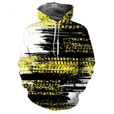 Hoodie Muška majica s kapuljačom Tie-Dye printom na vezicu Jesen Zima Višebojna majica s kapuljačom s velikim džepovima Sportska odjeća Široka