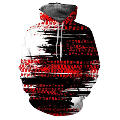 Hoodie Muška majica s kapuljačom Tie-Dye printom na vezicu Jesen Zima Višebojna majica s kapuljačom s velikim džepovima Sportska odjeća Široka