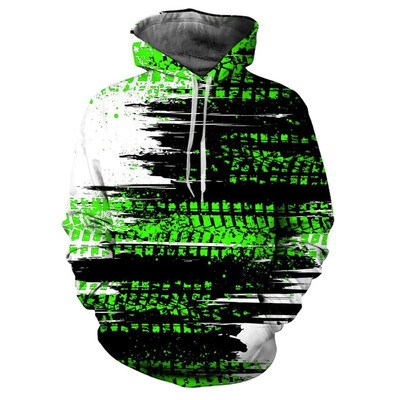 Hoodie Muška majica s kapuljačom Tie-Dye printom na vezicu Jesen Zima Višebojna majica s kapuljačom s velikim džepovima Sportska odjeća Široka