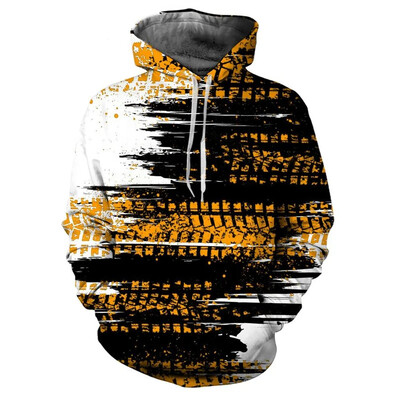 Hoodie Muška majica s kapuljačom Tie-Dye printom na vezicu Jesen Zima Višebojna majica s kapuljačom s velikim džepovima Sportska odjeća Široka