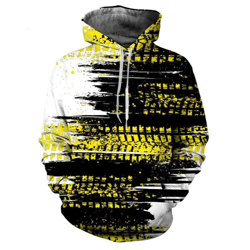 Hoodie Muška majica s kapuljačom Tie-Dye printom na vezicu Jesen Zima Višebojna majica s kapuljačom s velikim džepovima Sportska odjeća Široka