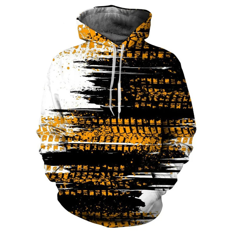 Hoodie Muška majica s kapuljačom Tie-Dye printom na vezicu Jesen Zima Višebojna majica s kapuljačom s velikim džepovima Sportska odjeća Široka