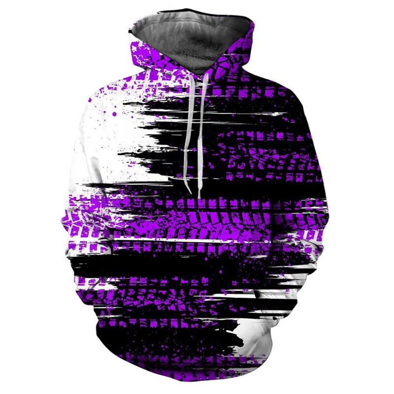 Hoodie Muška majica s kapuljačom Tie-Dye printom na vezicu Jesen Zima Višebojna majica s kapuljačom s velikim džepovima Sportska odjeća Široka