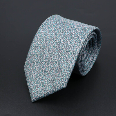 Noutate moale imitație de mătase pentru bărbați cravată de lux cu imprimeu vintage cachete pentru nuntă, banchet, petrecere, cadou prietenos cu pielea.