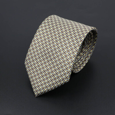 Noutate moale imitație de mătase pentru bărbați cravată de lux cu imprimeu vintage cachete pentru nuntă, banchet, petrecere, cadou prietenos cu pielea.