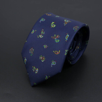 Noutate moale imitație de mătase pentru bărbați cravată de lux cu imprimeu vintage cachete pentru nuntă, banchet, petrecere, cadou prietenos cu pielea.
