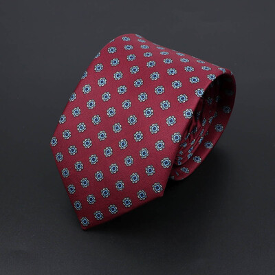 Noutate moale imitație de mătase pentru bărbați cravată de lux cu imprimeu vintage cachete pentru nuntă, banchet, petrecere, cadou prietenos cu pielea.