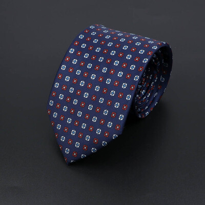 Noutate moale imitație de mătase pentru bărbați cravată de lux cu imprimeu vintage cachete pentru nuntă, banchet, petrecere, cadou prietenos cu pielea.