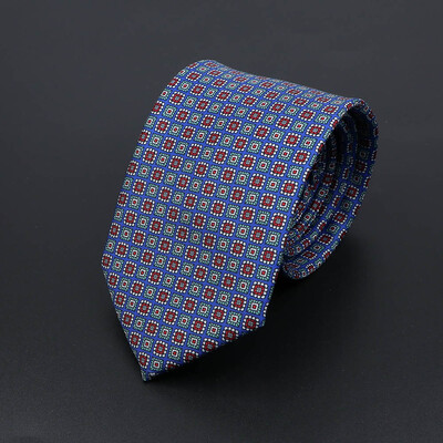 Noutate moale imitație de mătase pentru bărbați cravată de lux cu imprimeu vintage cachete pentru nuntă, banchet, petrecere, cadou prietenos cu pielea.