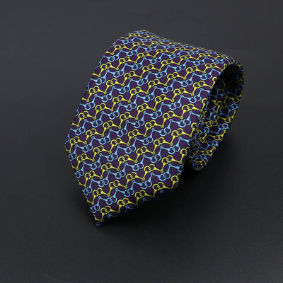 Noutate moale imitație de mătase pentru bărbați cravată de lux cu imprimeu vintage cachete pentru nuntă, banchet, petrecere, cadou prietenos cu pielea.