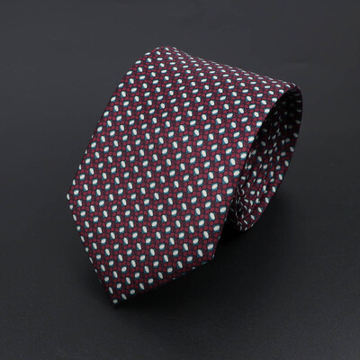 Noutate moale imitație de mătase pentru bărbați cravată de lux cu imprimeu vintage cachete pentru nuntă, banchet, petrecere, cadou prietenos cu pielea.