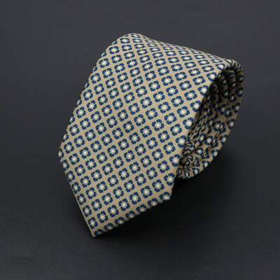 Noutate moale imitație de mătase pentru bărbați cravată de lux cu imprimeu vintage cachete pentru nuntă, banchet, petrecere, cadou prietenos cu pielea.