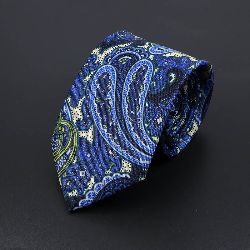 Noutate moale imitație de mătase pentru bărbați cravată de lux cu imprimeu vintage cachete pentru nuntă, banchet, petrecere, cadou prietenos cu pielea.