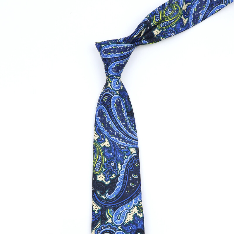 Noutate moale imitație de mătase pentru bărbați cravată de lux cu imprimeu vintage cachete pentru nuntă, banchet, petrecere, cadou prietenos cu pielea.