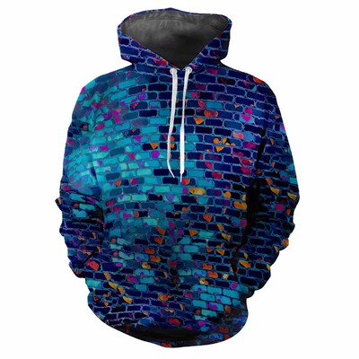 Trendy muška majica s kapuljačom s tiskanim tartan uzorcima i digitalnim tiskom Ležerna majica s dugim rukavima i kapuljačom od debele tkanine