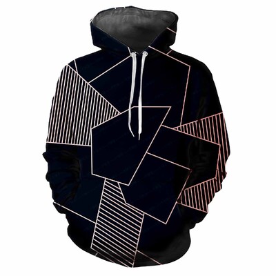 Trendy muška majica s kapuljačom s tiskanim tartan uzorcima i digitalnim tiskom Ležerna majica s dugim rukavima i kapuljačom od debele tkanine