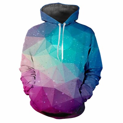 Trendy muška majica s kapuljačom s tiskanim tartan uzorcima i digitalnim tiskom Ležerna majica s dugim rukavima i kapuljačom od debele tkanine