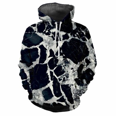 Trendy muška majica s kapuljačom s tiskanim tartan uzorcima i digitalnim tiskom Ležerna majica s dugim rukavima i kapuljačom od debele tkanine