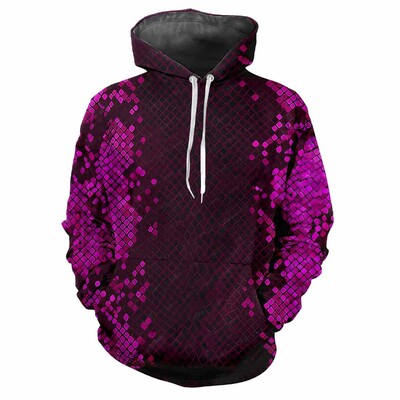 Trendy muška majica s kapuljačom s tiskanim tartan uzorcima i digitalnim tiskom Ležerna majica s dugim rukavima i kapuljačom od debele tkanine