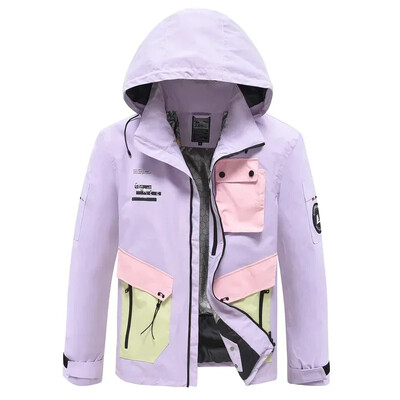 2025 Vanjska zimska topla muška skijaška jakna Planinska ženska snježna jakna Sportska vjetrootporna vodootporna majica s kapuljačom Ženska odjeća za snowboard